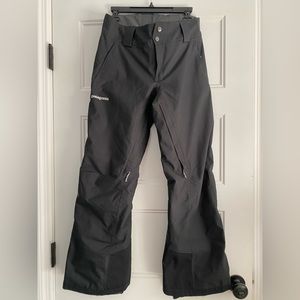 Patagonia Womens Insulated Snow/Ski Pants, Black, Medium Short Length
